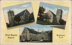 First Baptist Church, Henderson, NC North Carolina Postcard Postcard Postcard