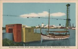 Florida Sponge Boat & Deep Sea Museum, World's Fair Postcard