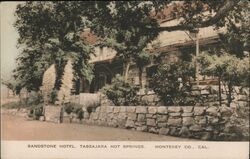 Sandstone Hotel, Tassajara Hot Springs, Monterey Co., CA California Postcard Postcard Postcard