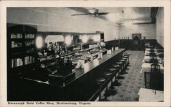 Kavanaugh Hotel Coffee Shop, Harrisonburg, VA Virginia Postcard Postcard Postcard