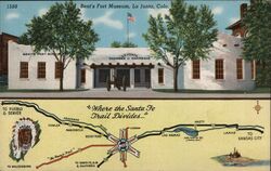 Bent's Fort Museum, La Junta, Colorado - Where the Santa Fe Trail Divides Postcard Postcard Postcard