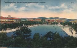 Fleishhacker Pool, World's Largest, San Francisco Postcard