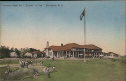 Pinehurst Country Club No. 1 Course, 1st Tee North Carolina Postcard Postcard Postcard