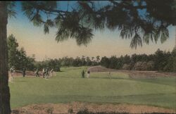 Golfers on No. 3 Course at Pinehurst Resort, NC North Carolina Postcard Postcard Postcard