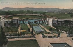 Vista, Samarkand, Persian Hotel, Santa Barbara, CA - 1928 Postcard