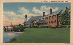 St. Clair Inn on the Banks of St. Clair River Michigan Postcard Postcard Postcard