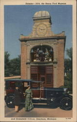 1914 Daimler, Sir John Bennett Jewelry Store and Clock Postcard