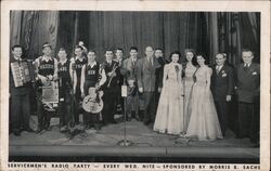 Servicemen's Radio Party, Sponsored by Morris B. Sachs Postcard