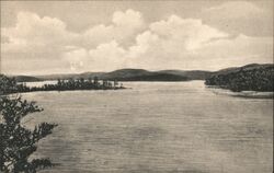 Big Moose Lake from Hotel Glenmore, Adirondack Mountains, NY Postcard