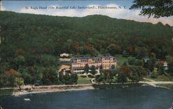 St. Regis Hotel on Lake Switzerland, Fleischmanns, NY Postcard