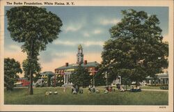 The Burke Foundation, White Plains, NY - Linen Postcard Postcard