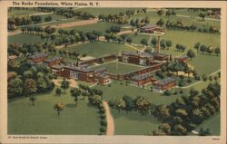 Burke Foundation, White Plains, NY - Aerial View Postcard