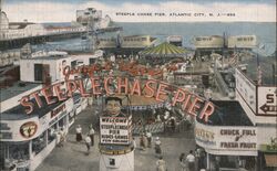 George C. Tilyou's Steeplechase Pier, Atlantic City, NJ New Jersey Postcard Postcard Postcard