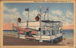 Ocean City Beach Patrol Headquarters, Ocean City, NJ Postcard