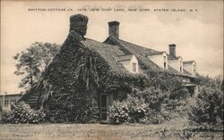 Britton Cottage, ca. 1678, New Dorp Lane, New Dorp, Staten Island Postcard