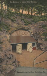 Entrance to Indian Echo Caverns, Hummelstown PA Pennsylvania Postcard Postcard Postcard