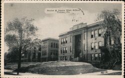 Tyrone, PA Senior & Junior High School Pennsylvania Postcard Postcard Postcard