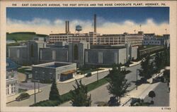 Hershey Chocolate Plant, Post Office, East Chocolate Ave, Hershey PA Pennsylvania Postcard Postcard Postcard