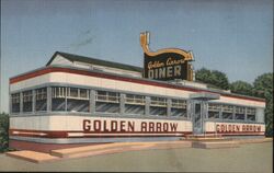 Golden Arrow Diner, Langhorne, PA Pennsylvania Postcard Postcard Postcard