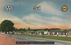 Branding Iron Lodges, Ellensburg, Washington Postcard Postcard Postcard