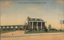 Howard's Manor & Cottages, Millington, TN Postcard