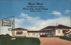 Model Motel, Rapid City, South Dakota Postcard