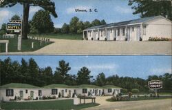 Pleasant Court and Moonlite Motel, Ulmers, SC Postcard