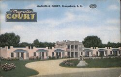 Magnolia Court, Orangeburg, South Carolina Postcard Postcard Postcard