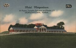 Motel Morgantown Postcard