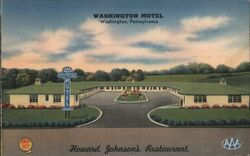 Washington Motel, Washington, Pennsylvania James E. Hess Postcard Postcard Postcard