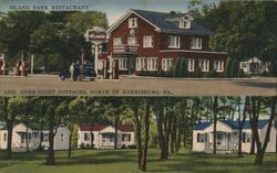 Island Park Restaurant and Cottages, Duncannon PA Pennsylvania Postcard Postcard Postcard