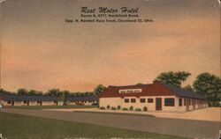 Rest Motor Hotel, Route 8, Cleveland, OH - Linen Postcard Postcard