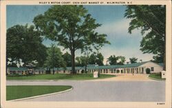 Riley's Motor Court, 2929 East Market St., Wilmington, NC Postcard