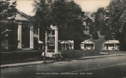 The Pillars Motel, Cabins, Rooms, Gifts, Antiques, Warrenburg, NY Warrensburg, NY Postcard Postcard Postcard