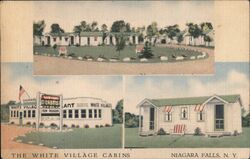 White Village Cabins, Niagara Falls, NY Postcard