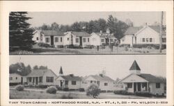 Tiny Town Cabins, Northwood Ridge, NH Postcard