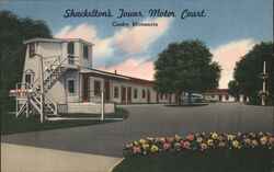 Shackleton's Tower Motor Court, Canby, MN Postcard