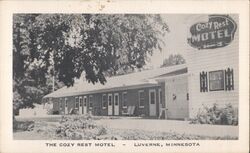 Cozy Rest Motel, Luverne, Minnesota Postcard Postcard Postcard