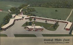 Waldorf Motor Court, Aerial View Maryland Postcard Postcard Postcard