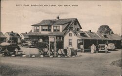 Rust's Lodge, Bungalows and Cabins, York Beach, Maine Postcard