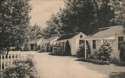 Knicks Cottage Court, Brookfield, CT - Cabins Connecticut Postcard Postcard Postcard