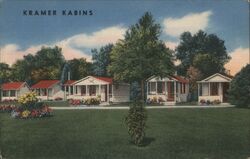 Kramer Kabins, Milford, CT Postcard