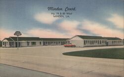 Minden Court, Hwy. 79 & 80 West, Minden, LA Louisiana Postcard Postcard Postcard