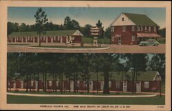 Camellia Courts, Jesup, Georgia Postcard