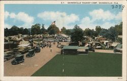 A Tin Can Tourist Camp in Dixieland Postcard