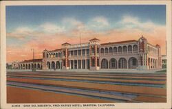 Casa del Desierto, Fred Harvey Hotel, Barstow CA Postcard