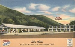 Ritz Motel, US 101, San Luis Obispo, CA Postcard