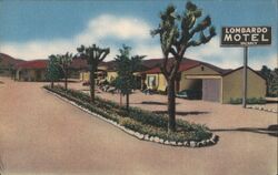 Lombardo Motel, Yucca Valley, CA Postcard