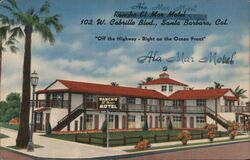 Ala Mar Motel, Rancho El Mar, Santa Barbara CA California Postcard Postcard Postcard