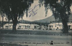 Mountain View Motel, Riverside CA Postcard